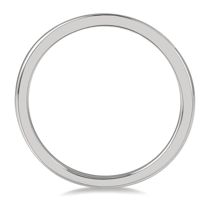 Curved Diamond Wedding Band