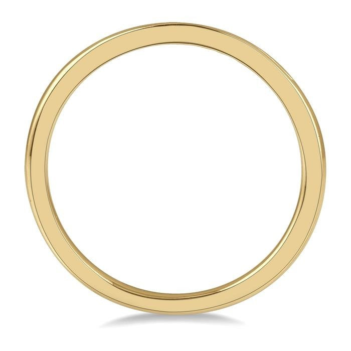 Curved Diamond Wedding Band