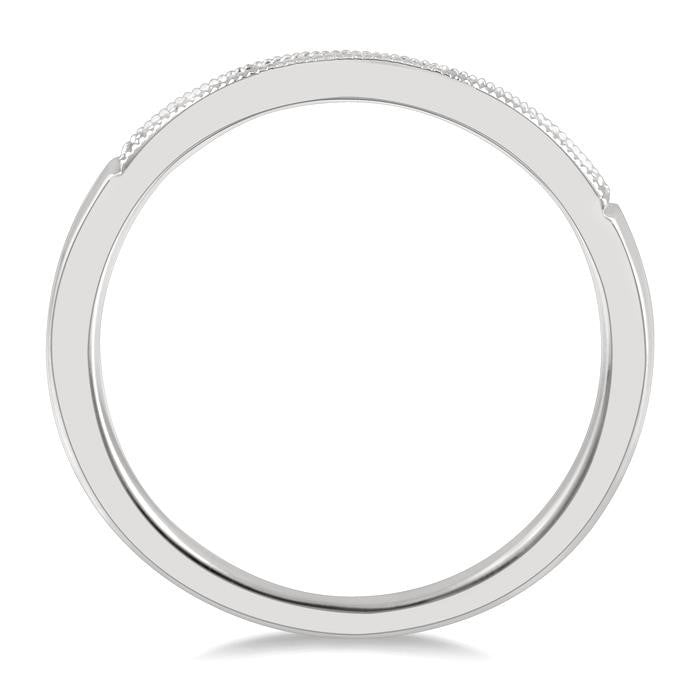 Curved Diamond Wedding Band