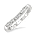 Curved Diamond Wedding Band
