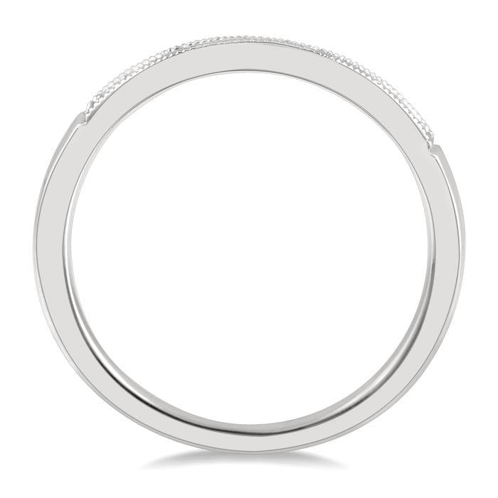 Curved Diamond Wedding Band