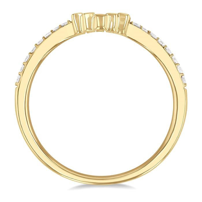 Regal Diamond Ring in Yellow Gold