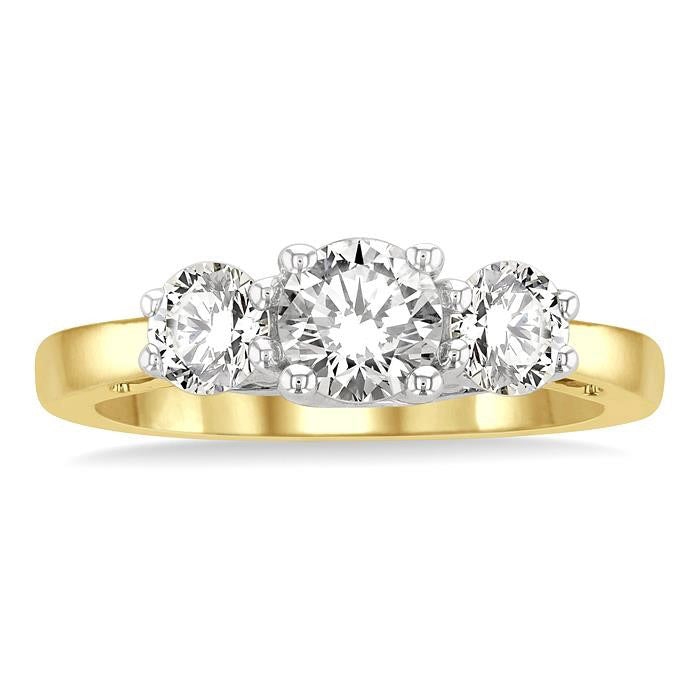 Past Present & Future Diamond Engagement Ring