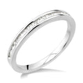 1/4 Ctw Channel Set Baguette Cut Diamond Wedding Band in 14K White Gold