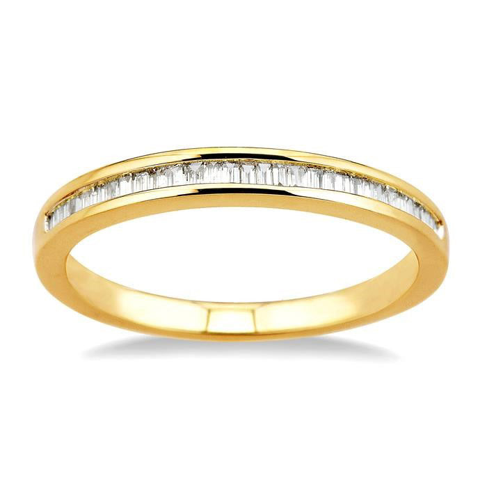 Channel Set Baguette Diamond Wedding Band