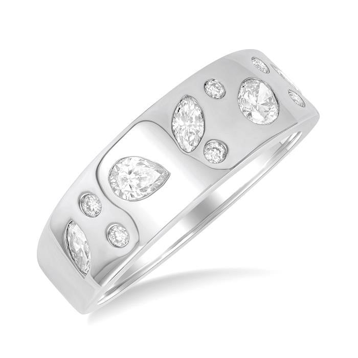 LysLinRa VelSolVio 14K White Gold Diamond Ring