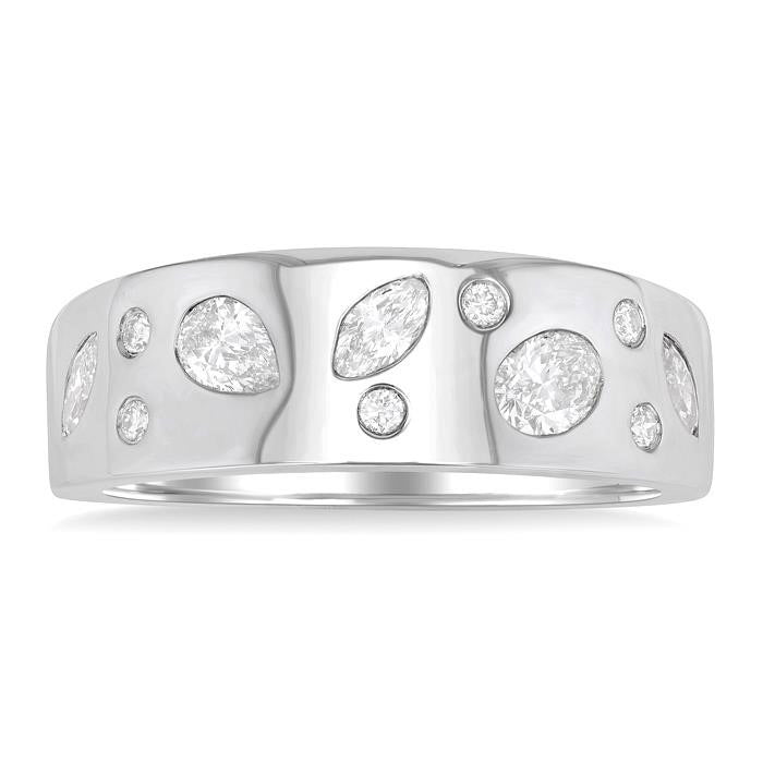 LysLinRa VelSolVio 14K White Gold Diamond Ring