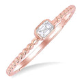 Midnight Diamond Ring in Rose Gold