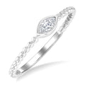 Twilight Diamond Ring in White Gold