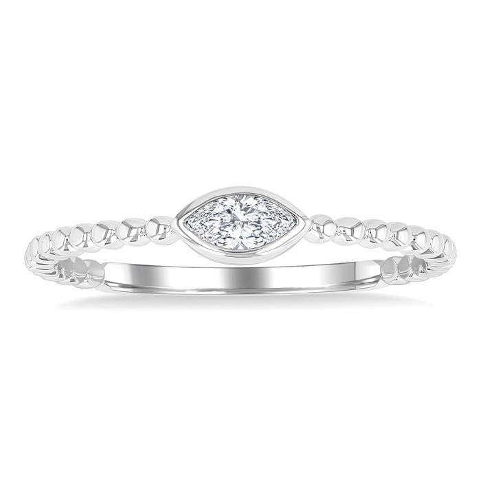 Twilight Diamond Ring in White Gold
