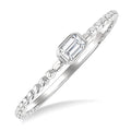Midnight Diamond Ring in White Gold