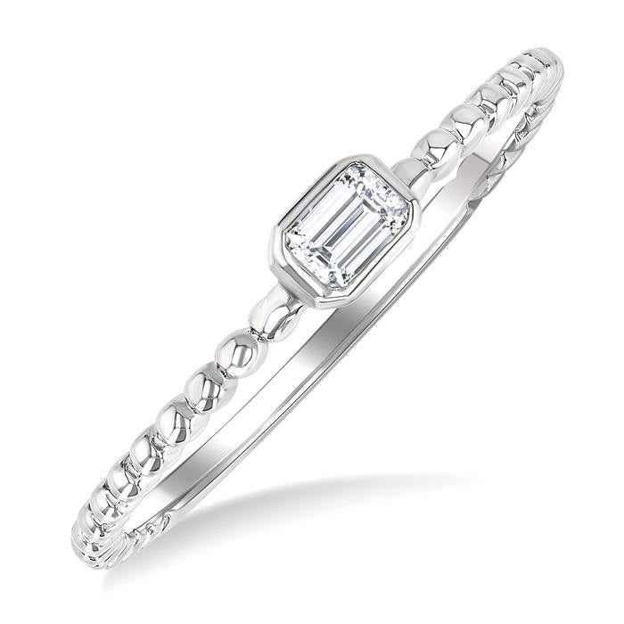Midnight Diamond Ring in White Gold