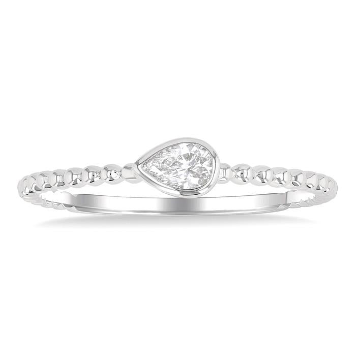 Opulence Diamond Ring in White Gold