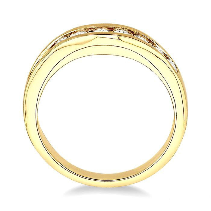 1/2 Ctw Round Diamond Matching Wedding Band in 14K Yellow Gold