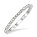 1/6 Ctw Round Cut Diamond Stack Band in 14K White Gold