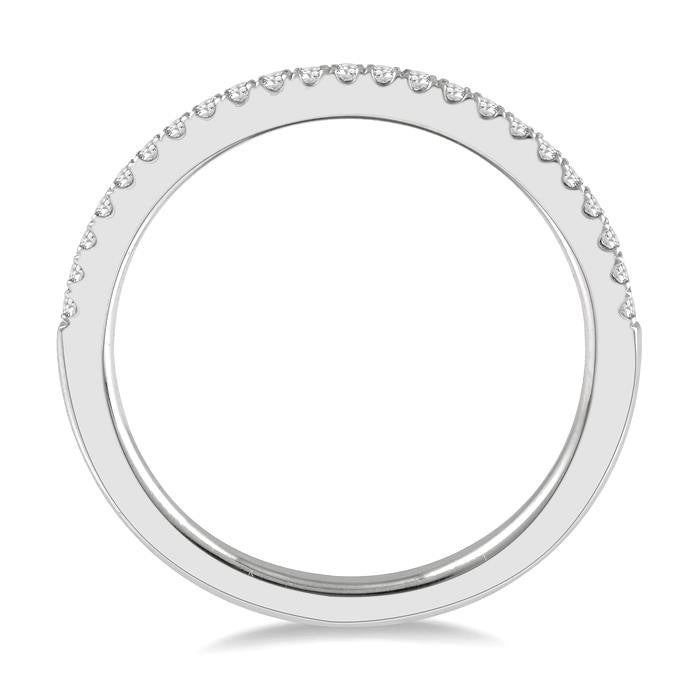 1/6 Ctw Round Cut Diamond Stack Band in 14K White Gold