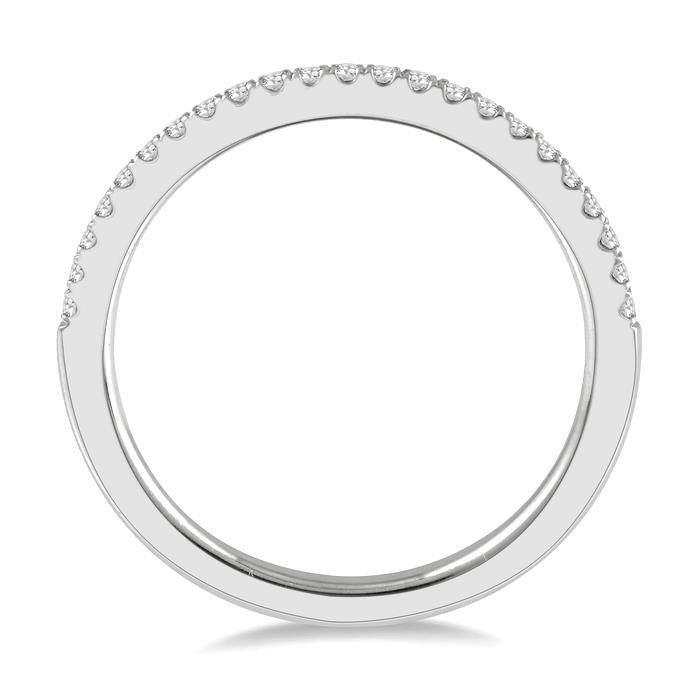1/6 Ctw Round Cut Diamond Stack Band in 14K White Gold
