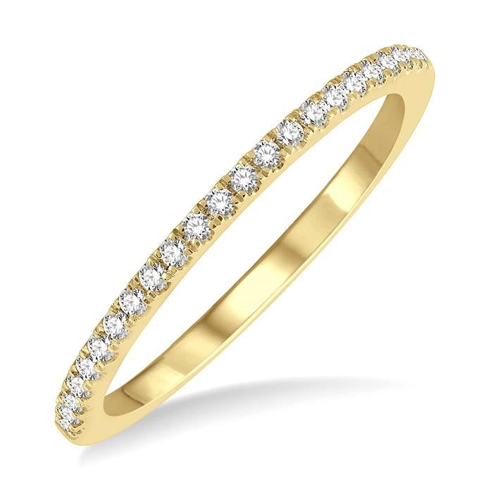 1/6 Ctw Round Cut Diamond Stack Band in 14K Yellow Gold