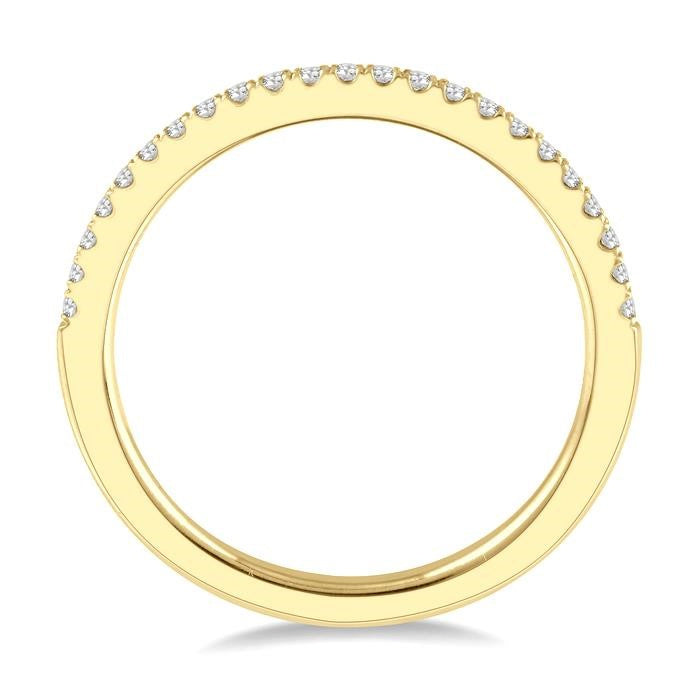1/6 Ctw Round Cut Diamond Stack Band in 14K Yellow Gold