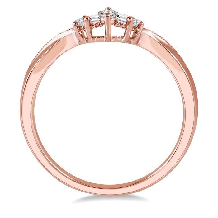 Velour Diamond Ring in Metal
