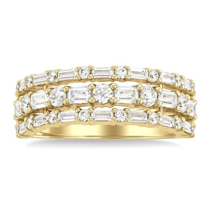OnXeLux 14K Yellow Gold Diamond Ring