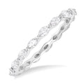 5/8 Ctw Marquise Cut Diamond Eternity Wedding Band in 14K White Gold