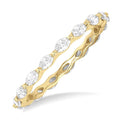 Marquise Shape Eternity Diamond Wedding Band