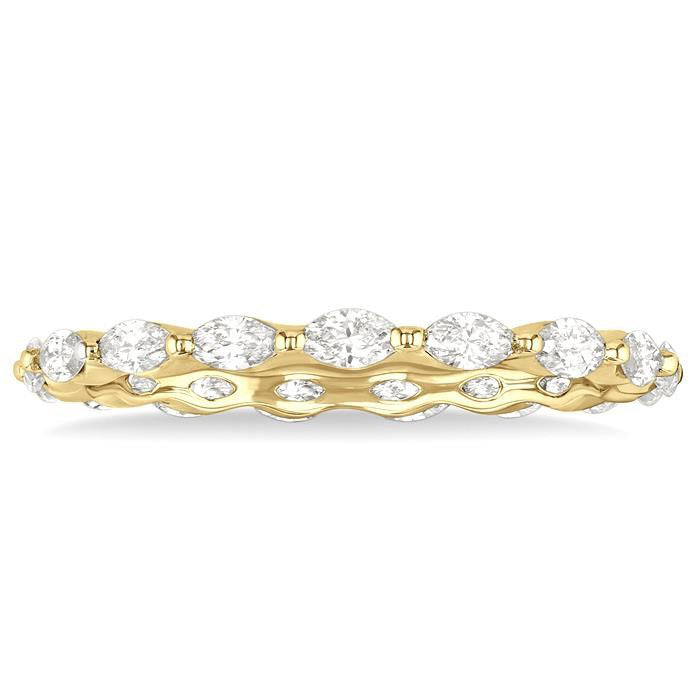 Marquise Shape Eternity Diamond Wedding Band