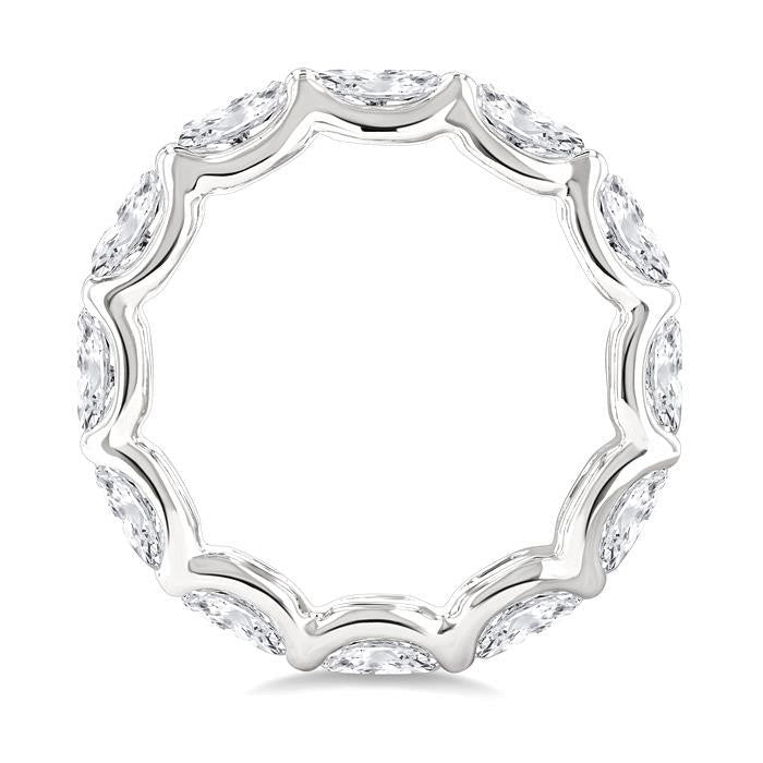 Elegance Diamond Wedding Band in White Gold