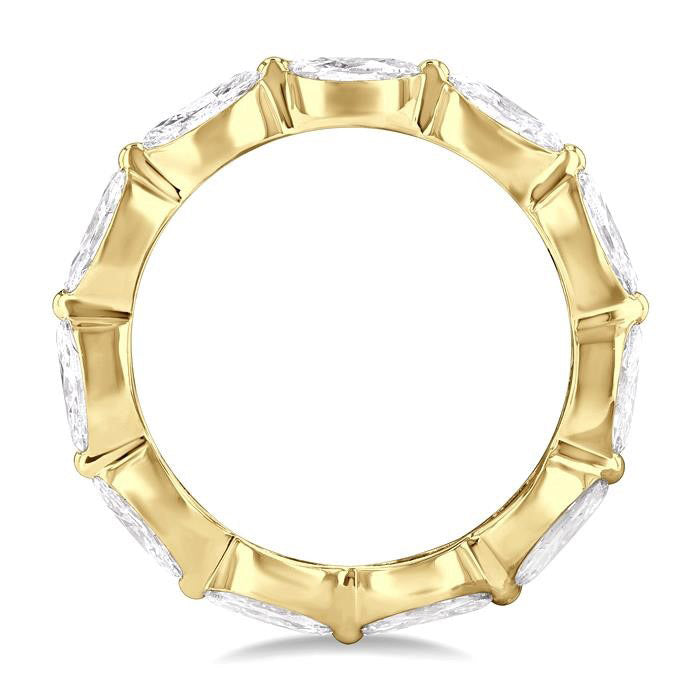 Marquise Shape East-West Eternity Diamond Wedding Band