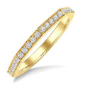 1/2 Ctw Eternity Round Cut Diamond Geometric Wedding Band in 14K Yellow Gold