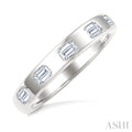 1/2 Ctw Bezel Set 5 Stone Octagon Cut Diamond Band in 14K White Gold