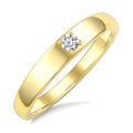1/10 Ctw Round Cut Diamond Stackable Fashion Band in 10K Yellow Gold