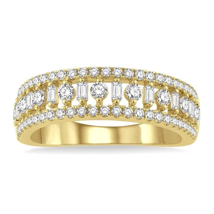 LysLoIon 14K Yellow Gold Diamond Ring
