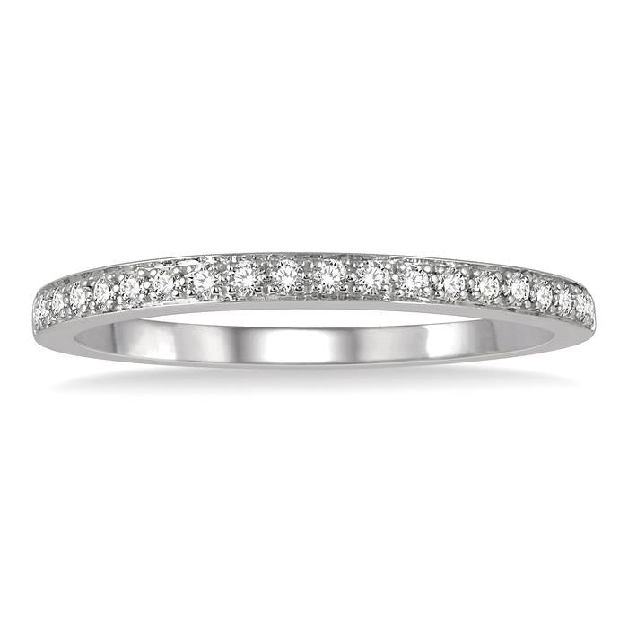 1/6 Ctw Diamond Band in 14K White Gold