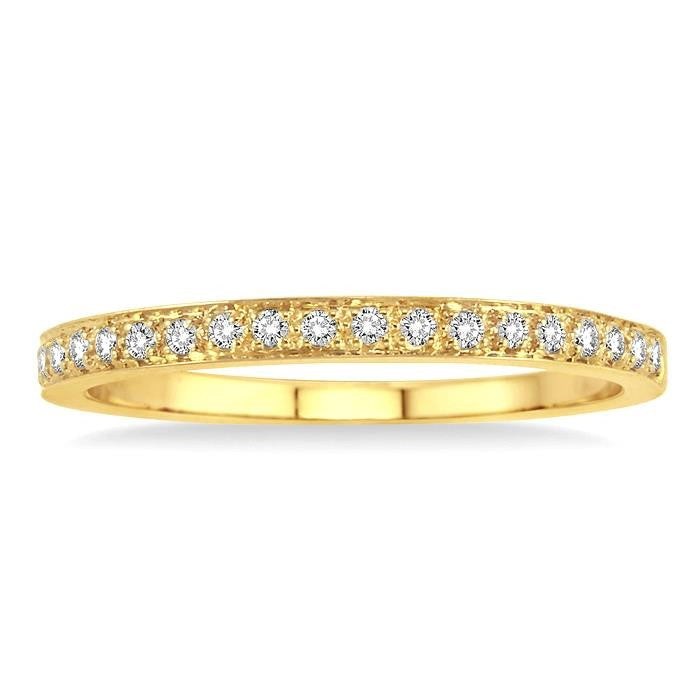 1/6 Ctw Diamond Band in 14K Yellow Gold