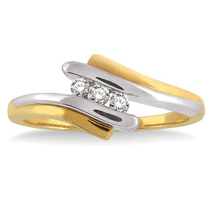 3 Stone Diamond Fashion Band