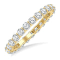 1 1/2 Ctw Round Cut Diamond Eternity Band in 14K Yellow Gold