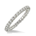 1 1/10 Ctw Round Cut Diamond Eternity Band in 14K White Gold
