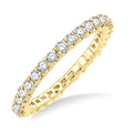 1 1/10 Ctw Round Cut Diamond Eternity Band in 14K Yellow Gold