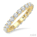2 Ctw Round Cut Diamond Eternity Band in 14K Yellow Gold
