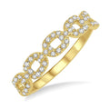 Stackable Paperclip Diamond Fashion Band