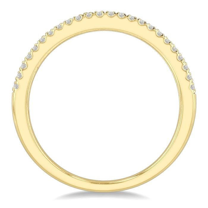 1 Ctw Channel Round Cut Diamond Wedding Band in 14K Yellow Gold