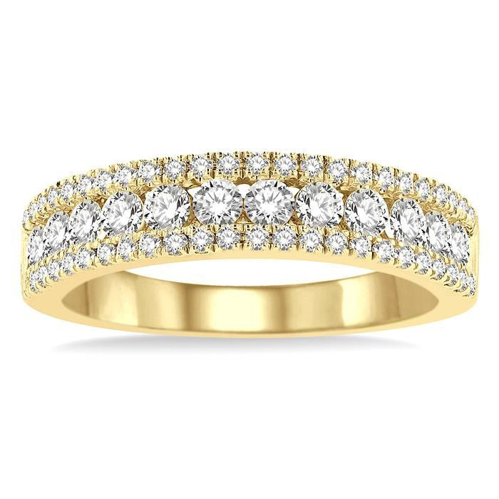 Channel Set Diamond Wedding Band
