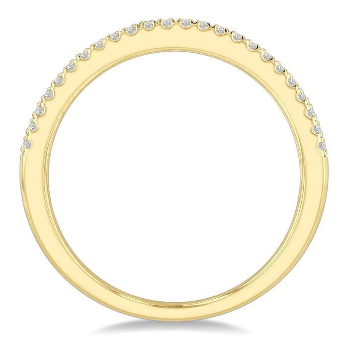 Channel Set Diamond Wedding Band