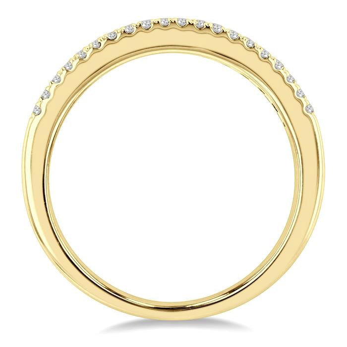 1/2 Ctw Channel Round Cut Diamond Wedding Band in 14K Yellow Gold