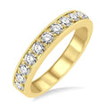 3/4 Ctw Round Cut Diamond Wedding Band in 14K Yellow Gold