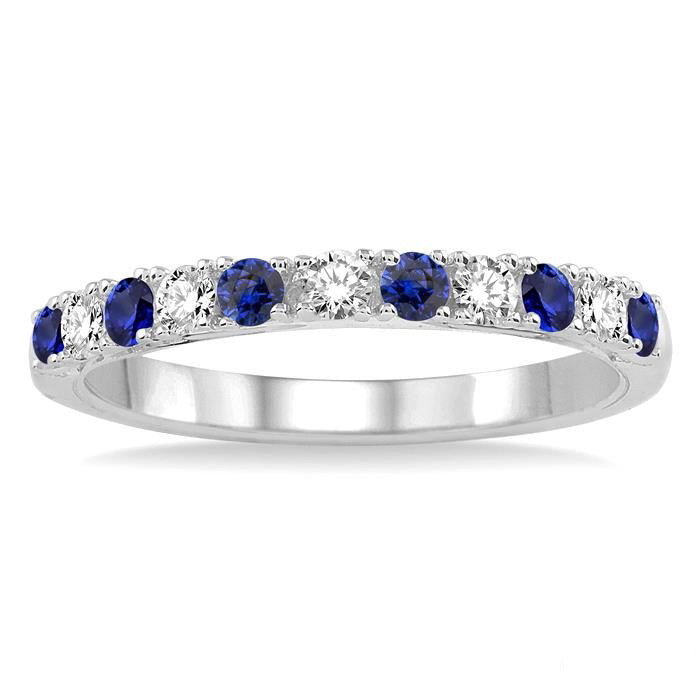 Lyric Quarry Fable Alternate Gemstone & Diamond Wedding Band