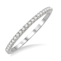 1/5 Ctw Round Cut Diamond Wedding Band in 14K White Gold
