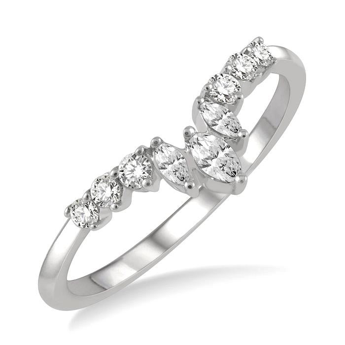 Chevron Diamond Fashion Ring